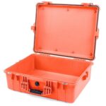Pelican 1600 Protector Case with Foam Orange - Watertight Crushproof Hard Equipment Case with Pick N Pluck Foam & Pressure Valve