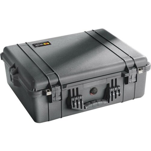 Pelican 1600NF Protector Case No Foam Black - Watertight Crushproof Hard Equipment Case with Pressure Valve