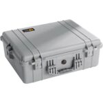 Pelican 1600NF Protector Case No Foam Silver - Watertight Crushproof Hard Equipment Case with Pressure Valve