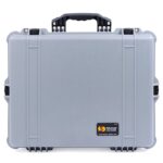 Pelican 1600NF Protector Case No Foam Silver - Watertight Crushproof Hard Equipment Case with Pressure Valve