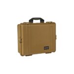 Pelican 1600NF Protector Case No Foam Desert Tan - Watertight Crushproof Hard Equipment Case with Pressure Valve