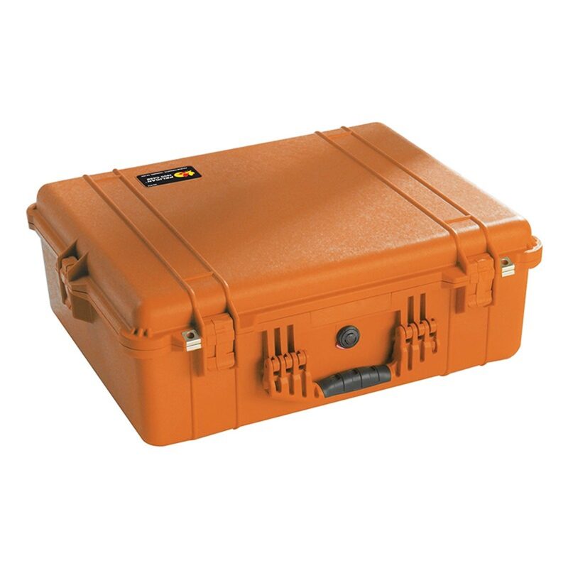 Pelican 1600EMS Case with Lid Organizer & Padded Dividers Orange - Watertight Crushproof EMS Medical Equipment Case (1600-005-150)