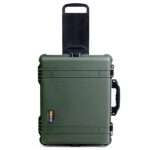 Pelican 1610 Protector Case with 3-Level Foam OD Green - Watertight Crushproof Wheeled Hard Equipment Case with Trolley Handle (1610-020-130)
