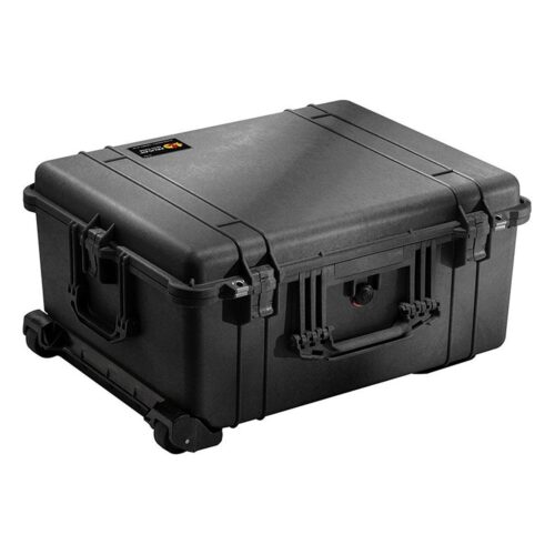 Pelican 1610NF Protector Case No Foam Black - Watertight Crushproof Wheeled Hard Equipment Case with Trolley Handle (1610-021-110)