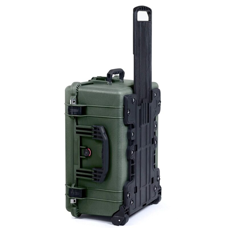 Pelican 1610NF Protector Case No Foam OD Green - Watertight Crushproof Wheeled Hard Equipment Case with Trolley Handle (1610-021-130)