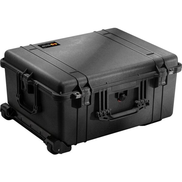 Pelican 1614 Protector Case with Padded Dividers Black - Watertight Crushproof Wheeled Hard Equipment Case with Trolley Handle (1610-024-110)