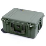 Pelican 1620 Protector Case with 4-Level Foam OD Green - Watertight Crushproof Wheeled Hard Equipment Case with Trolley Handle (1620-020-130)