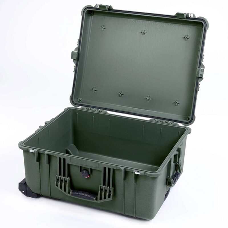 Pelican 1620 Protector Case with 4-Level Foam OD Green - Watertight Crushproof Wheeled Hard Equipment Case with Trolley Handle (1620-020-130)