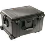 Pelican 1624 Protector Case with Padded Dividers Black - Watertight Crushproof Wheeled Hard Equipment Case with Trolley Handle (1620-024-110)