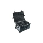 Pelican 1624 Protector Case with Padded Dividers Black - Watertight Crushproof Wheeled Hard Equipment Case with Trolley Handle (1620-024-110)