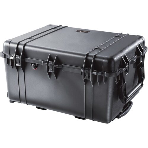 Pelican 1630 Protector Case with 3-Level Foam Black - Watertight Crushproof Wheeled Hard Equipment Case with 4 Wheels & Trolley Handle (1630-000-110)