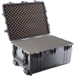 Pelican 1630 Protector Case with 3-Level Foam Black - Watertight Crushproof Wheeled Hard Equipment Case with 4 Wheels & Trolley Handle (1630-000-110)