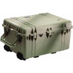 Pelican 1630 Protector Case with 3-Level Foam OD Green - Watertight Crushproof Wheeled Hard Equipment Case with 4 Wheels & Trolley Handle (1630-000-130)