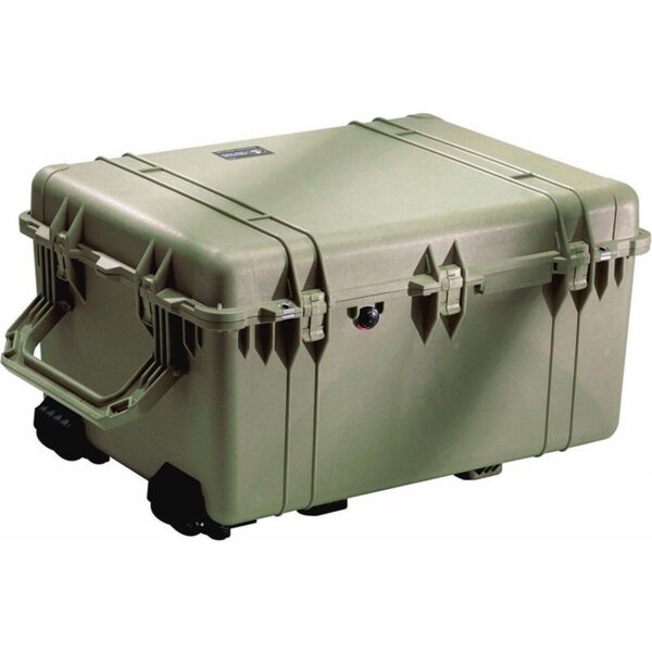 Pelican 1630 Protector Case with 3-Level Foam OD Green - Watertight Crushproof Wheeled Hard Equipment Case with 4 Wheels & Trolley Handle (1630-000-130)