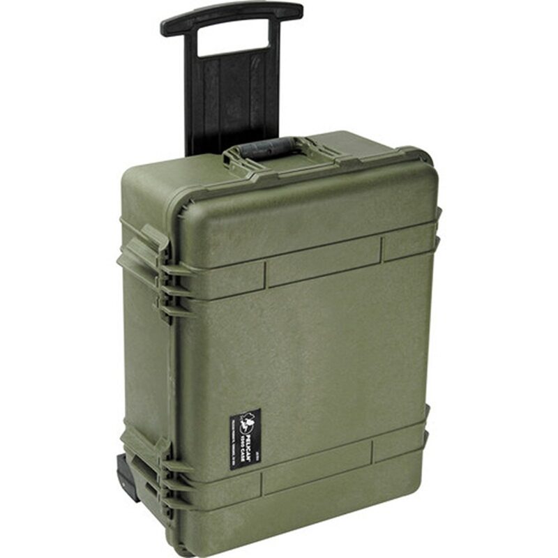 Pelican 1630 Protector Case with 3-Level Foam OD Green - Watertight Crushproof Wheeled Hard Equipment Case with 4 Wheels & Trolley Handle (1630-000-130)