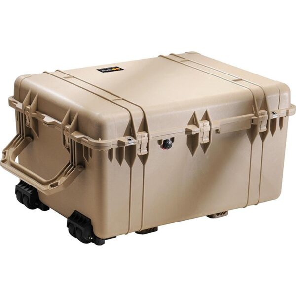 Pelican 1630 Protector Case with 3-Level Foam Desert Tan - Watertight Crushproof Wheeled Hard Equipment Case with 4 Wheels & Trolley Handle (1630-000-190)