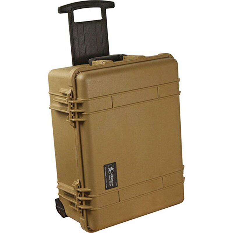 Pelican 1630 Protector Case with 3-Level Foam Desert Tan - Watertight Crushproof Wheeled Hard Equipment Case with 4 Wheels & Trolley Handle (1630-000-190)