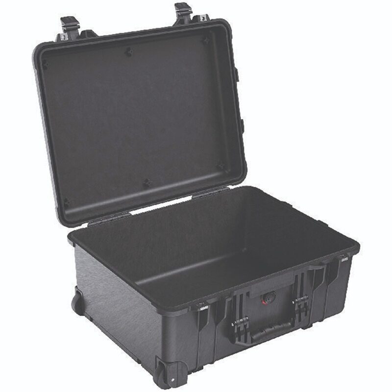 Pelican 1630NF Protector Case No Foam Black - Watertight Crushproof Wheeled Hard Equipment Case with 4 Wheels & Trolley Handle (1630-001-110)