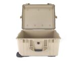 Pelican 1630NF Protector Case No Foam Desert Tan - Watertight Crushproof Wheeled Hard Equipment Case with 4 Wheels & Trolley Handle (1630-001-190)