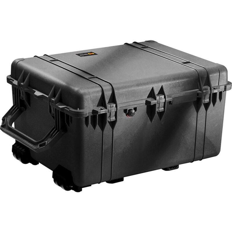Pelican 1634 Protector Case with Padded Dividers Black - Watertight Crushproof Wheeled Hard Equipment Case with Trolley Handle (1630-004-110)