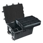 Pelican 1634 Protector Case with Padded Dividers Black - Watertight Crushproof Wheeled Hard Equipment Case with Trolley Handle (1630-004-110)