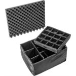 Pelican 1634 Protector Case with Padded Dividers Black - Watertight Crushproof Wheeled Hard Equipment Case with Trolley Handle (1630-004-110)