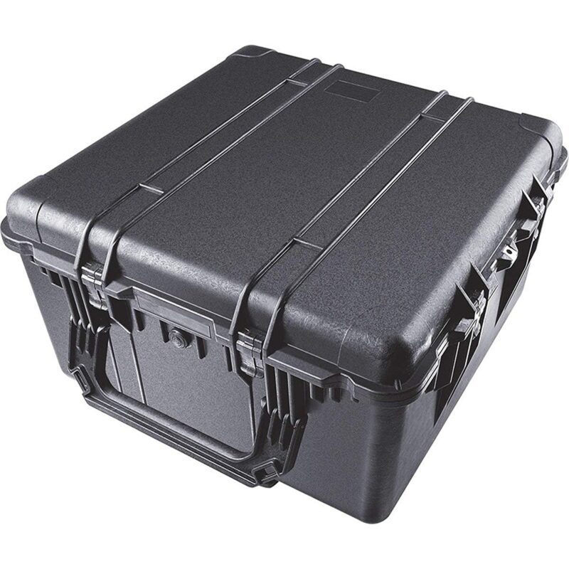 Pelican 1640 Protector Case with 3-Level Foam Black - Watertight Crushproof Wheeled Hard Equipment Case with 4 Wheels & Trolley Handle (1640-000-110)