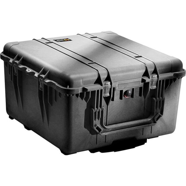 Pelican 1640 Protector Case with 3-Level Foam Black - Watertight Crushproof Wheeled Hard Equipment Case with 4 Wheels & Trolley Handle (1640-000-110E)