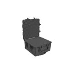 Pelican 1640 Protector Case with 3-Level Foam Black - Watertight Crushproof Wheeled Hard Equipment Case with 4 Wheels & Trolley Handle (1640-000-110E)