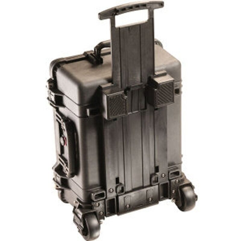 Pelican 1640 Protector Case with 3-Level Foam Black - Watertight Crushproof Wheeled Hard Equipment Case with 4 Wheels & Trolley Handle (1640-000-110E)