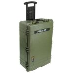 Pelican 1650 Protector Case with 2-Level Foam OD Green - Watertight Crushproof Wheeled Hard Equipment Case with 4 Wheels & Trolley Handle (1650-020-130)