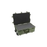 Pelican 1650 Protector Case with 2-Level Foam OD Green - Watertight Crushproof Wheeled Hard Equipment Case with 4 Wheels & Trolley Handle (1650-020-130)