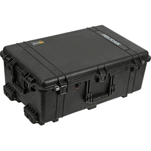 Pelican 1650NF Protector Case No Foam Black - Watertight Crushproof Wheeled Hard Equipment Case with 4 Wheels & Trolley Handle (1650-021-110)