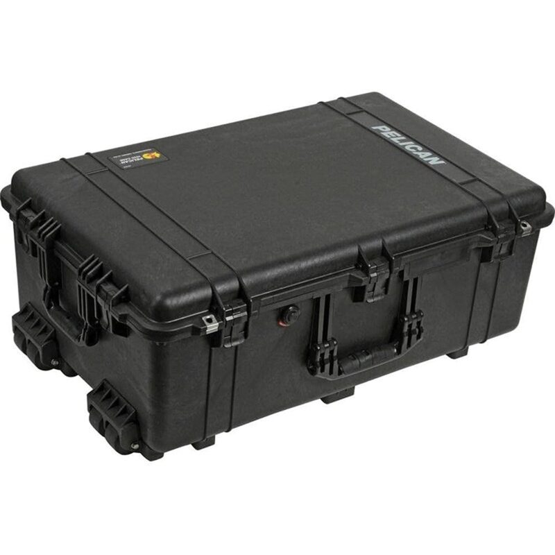 Pelican 1650NF Protector Case No Foam Black - Watertight Crushproof Wheeled Hard Equipment Case with 4 Wheels & Trolley Handle (1650-021-110)