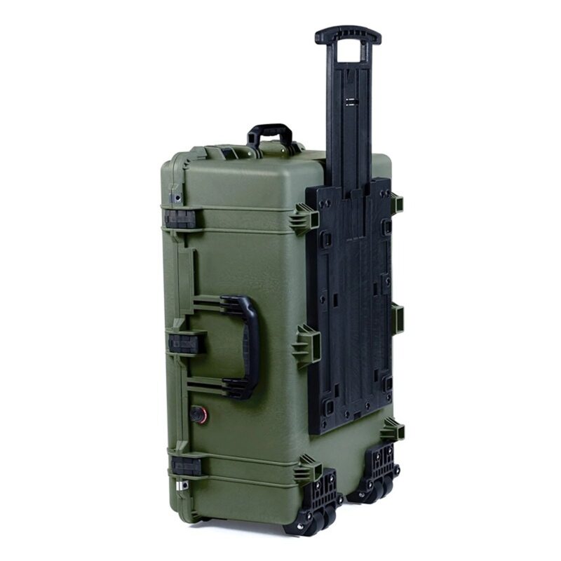 Pelican 1650NF Protector Case No Foam OD Green - Watertight Crushproof Wheeled Hard Equipment Case with 4 Wheels & Trolley Handle (1650-021-130)