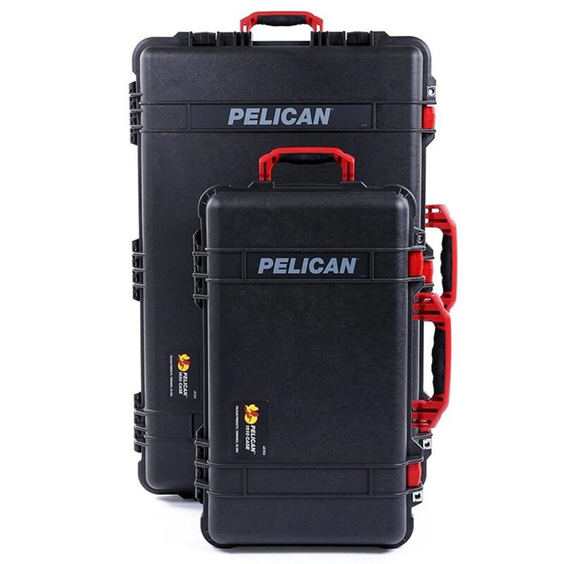 Pelican 1650NF Protector Case No Foam Red - Watertight Crushproof Wheeled Hard Equipment Case with 4 Wheels & Trolley Handle (1650-021-170-01)
