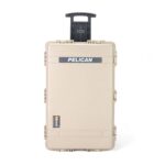 Pelican 1650NF Protector Case No Foam Desert Tan - Watertight Crushproof Wheeled Hard Equipment Case with 4 Wheels & Trolley Handle (1650-021-190)