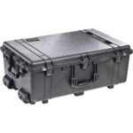 Pelican 1650NF Protector Case No Foam Black - Watertight Crushproof Wheeled Hard Equipment Case with 4 Wheels & Trolley Handle (1650-121-110)