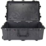 Pelican 1650NF Protector Case No Foam Black - Watertight Crushproof Wheeled Hard Equipment Case with 4 Wheels & Trolley Handle (1650-121-110)