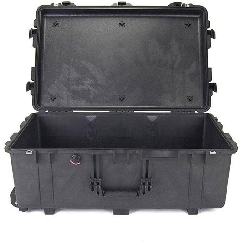 Pelican 1650NF Protector Case No Foam Black - Watertight Crushproof Wheeled Hard Equipment Case with 4 Wheels & Trolley Handle (1650-121-110)