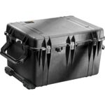 Pelican 1660 Protector Case with 3-Level Foam Black - Watertight Crushproof Wheeled Hard Equipment Case with 4 Wheels & Trolley Handle (1660-020-110)