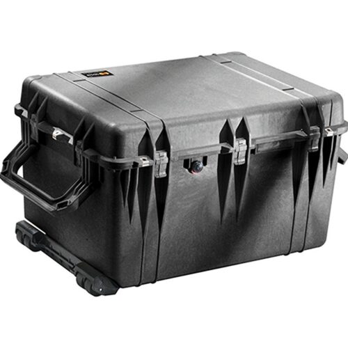 Pelican 1660 Protector Case with 3-Level Foam Black - Watertight Crushproof Wheeled Hard Equipment Case with 4 Wheels & Trolley Handle (1660-020-110)