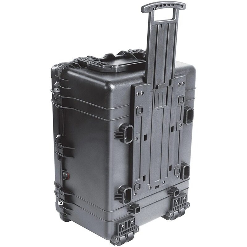 Pelican 1660 Protector Case with 3-Level Foam Black - Watertight Crushproof Wheeled Hard Equipment Case with 4 Wheels & Trolley Handle (1660-020-110)