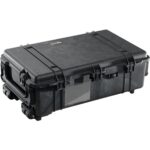 Pelican 1670 Protector Case with 2-Level Foam Black - Watertight Crushproof Wheeled Hard Equipment Case with 4 Wheels & Trolley Handle (1670-000-110)