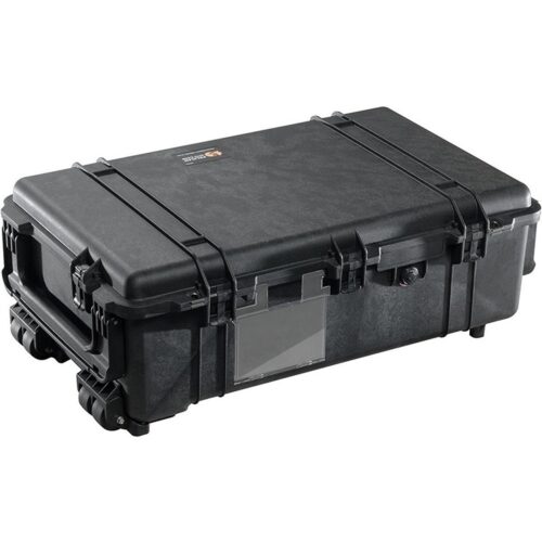 Pelican 1670 Protector Case with 2-Level Foam Black - Watertight Crushproof Wheeled Hard Equipment Case with 4 Wheels & Trolley Handle (1670-000-110)