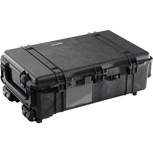 Pelican 1670 Protector Case with 2-Level Foam Black - Watertight Crushproof Wheeled Hard Equipment Case with 4 Wheels & Trolley Handle (1670-000-110)
