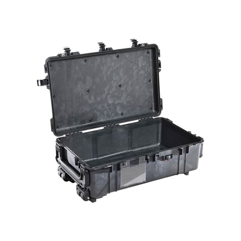 Pelican 1670 Protector Case with 2-Level Foam Black - Watertight Crushproof Wheeled Hard Equipment Case with 4 Wheels & Trolley Handle (1670-000-110)