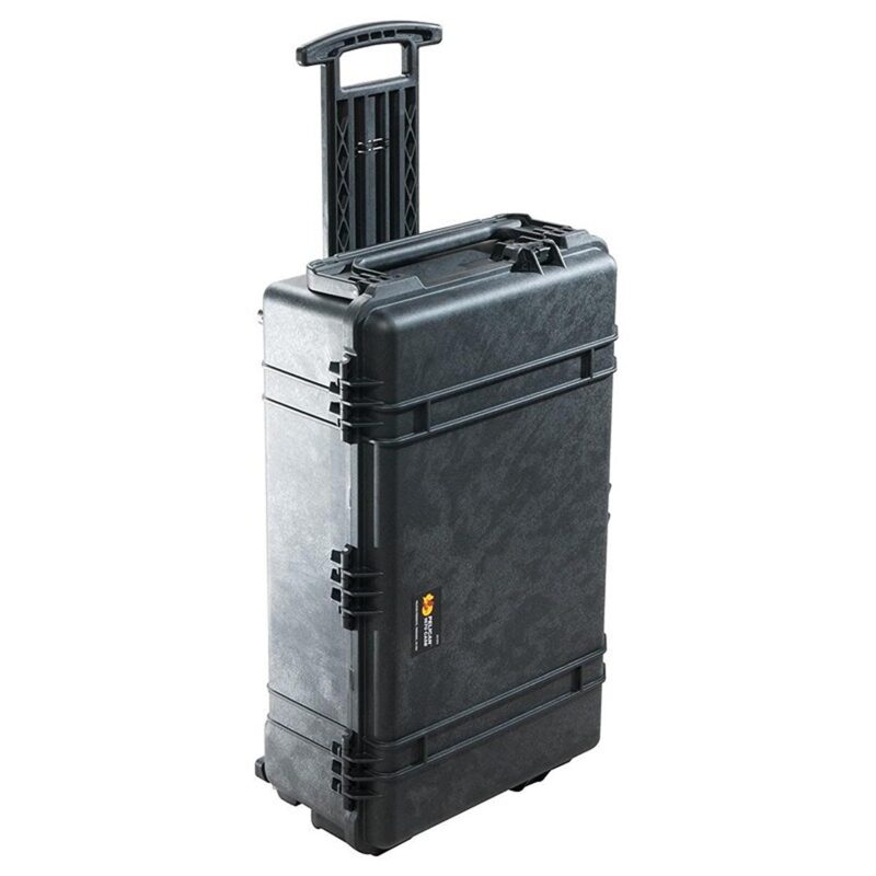 Pelican 1670 Protector Case with 2-Level Foam Black - Watertight Crushproof Wheeled Hard Equipment Case with 4 Wheels & Trolley Handle (1670-000-110)
