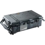 Pelican 1670NF Protector Case No Foam Black - Watertight Crushproof Wheeled Hard Equipment Case with 4 Wheels & Trolley Handle (1670-001-110)