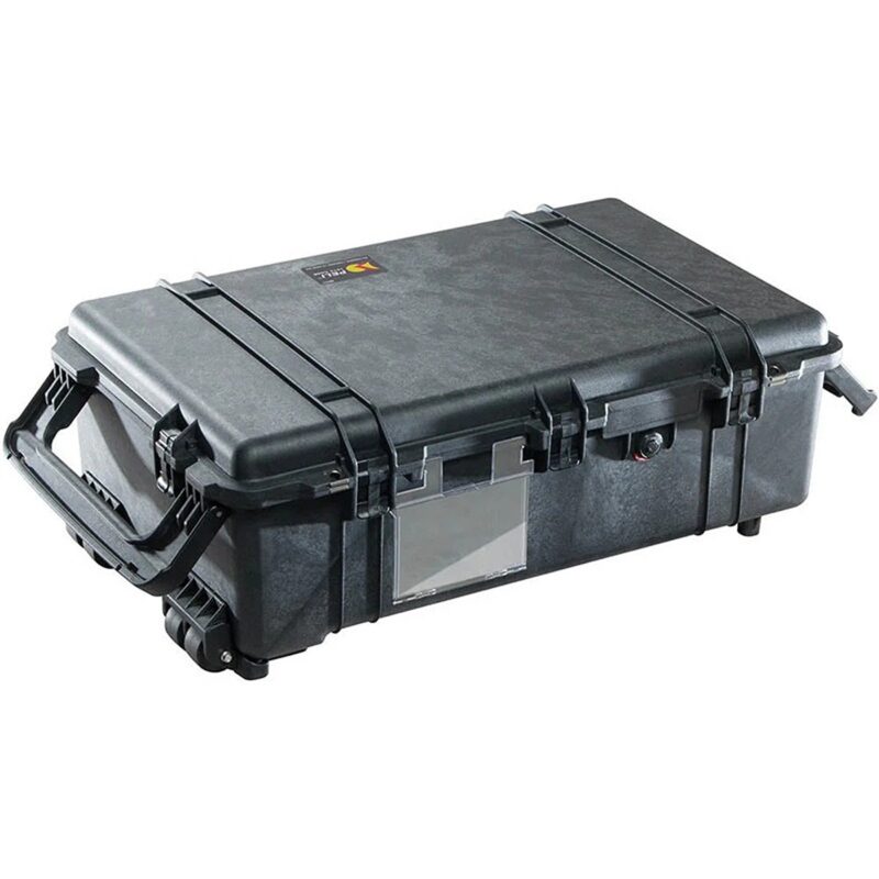 Pelican 1670NF Protector Case No Foam Black - Watertight Crushproof Wheeled Hard Equipment Case with 4 Wheels & Trolley Handle (1670-001-110)